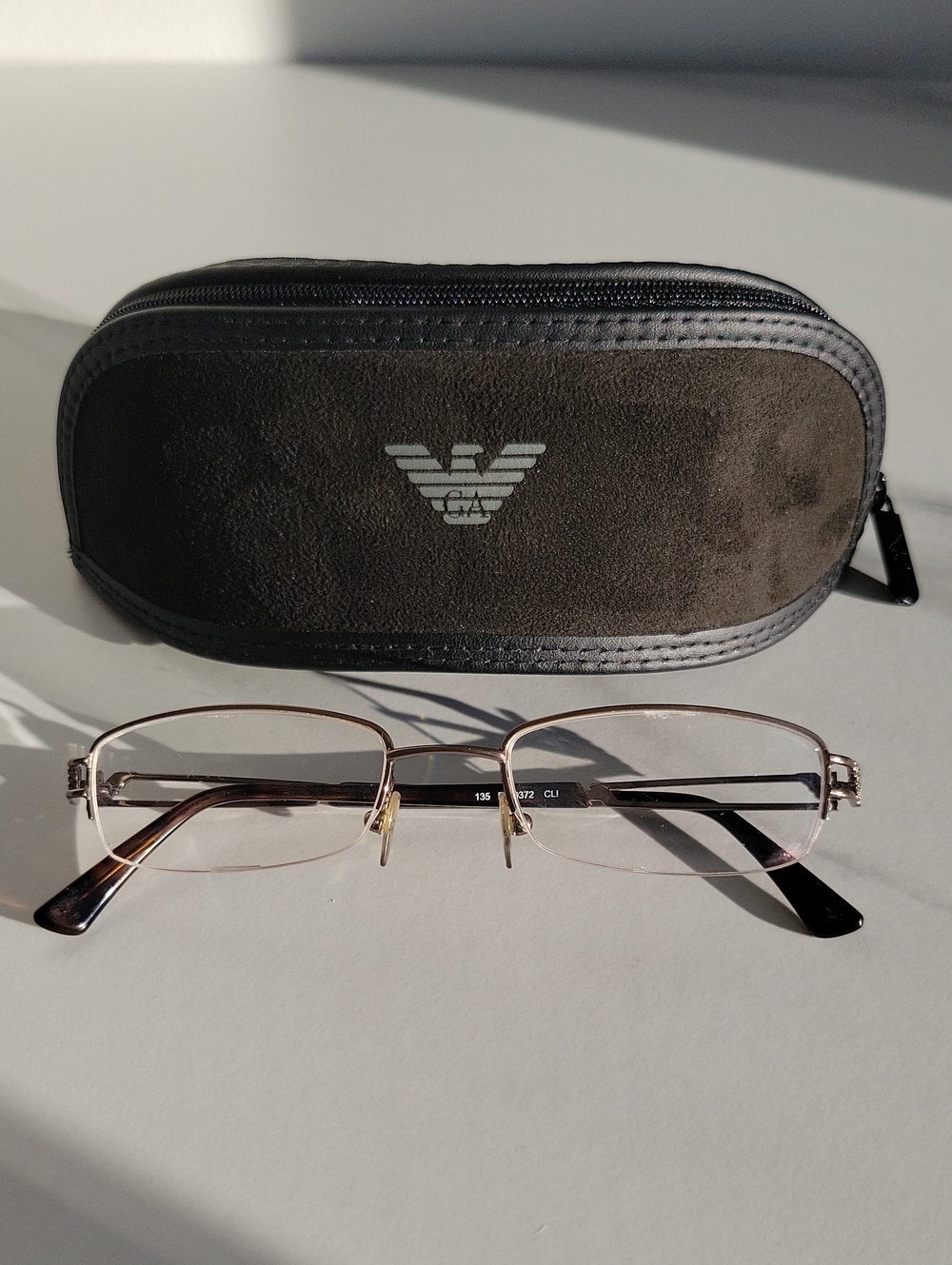Emporio Armani Half Rim Eyelasses Frame